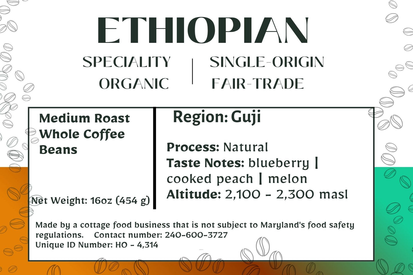 Ethiopian - Guji - Fair Trade, Organic - Medium Roast